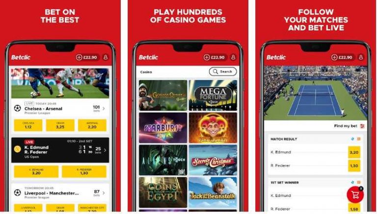 Telecharger Betclic APK et placez un pari en Benin